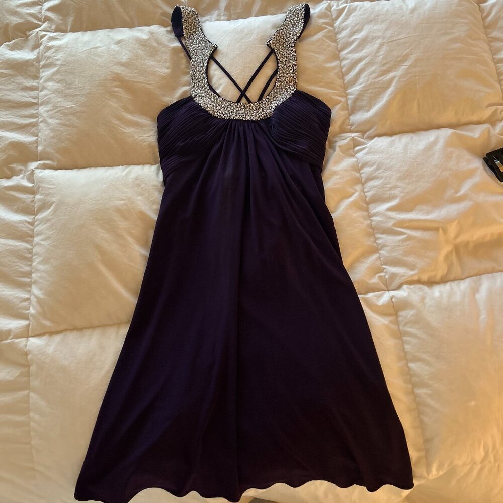 JS Boutique Deep Purple Formal Women's Dress